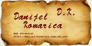 Danijel Komarica vizit kartica